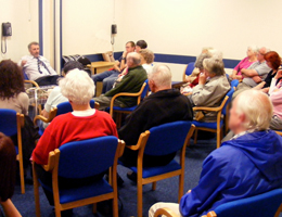 Photograph of people in Glaucoma Group meeting