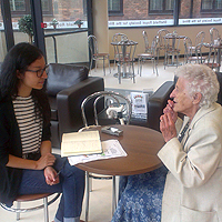Photograph of interview