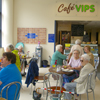Photograph of clients in Cafe VIPs 