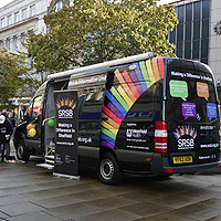 Photograph of Mobile Information Unit on Fagtae