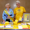 Photograph of Macular Disease Society Group members at a promotional stall