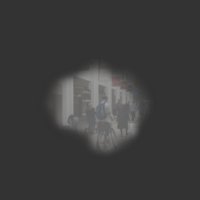Simulation of the effect on vision of retinitis pigmentosa