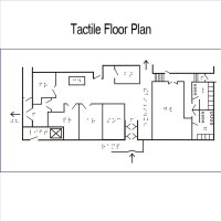 Photo of tactile floor plan