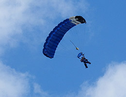Photo of someone doing a skydive
