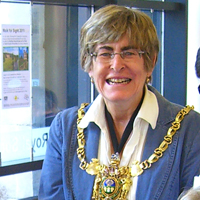 Photograph of the Lord Mayor at an SRSB volunteer party