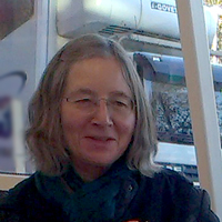 Photograph of Barbara at a store collection