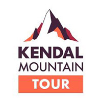 Kendal Mountain Tour logo with an ilustration of a mountain