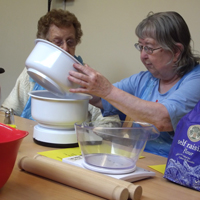 Photograph of SRSB clients in cooking group
