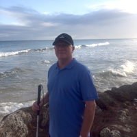 Photo of Martin on a beach in Barbados