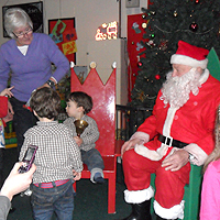 Photograph of children at Christmas party