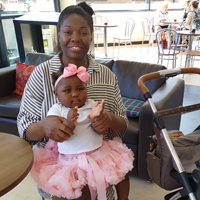 Photo of mum and daughter at SRSB