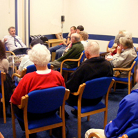 Photograph of people in Glaucoma Support Group at SRSB