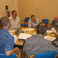 Photograph of Braille Training Class