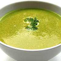 Photo of a bowl of soup