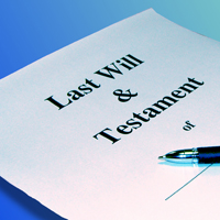 Photograph of a will