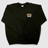 Photograph of sweatshirt with smal SRSB logo