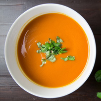 Photo of some soup in a bowl